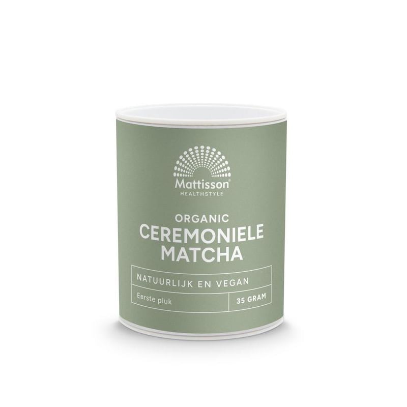 Mattisson Healthstyle Biologische Ceremoniele Matcha poeder afbeelding