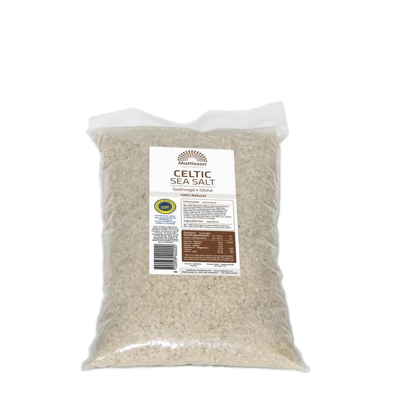 Mattisson Healthstyle Celtic Sea Salt gedroogd Mattisson Healthstyle Celtic Sea Salt gedroogd afbeelding