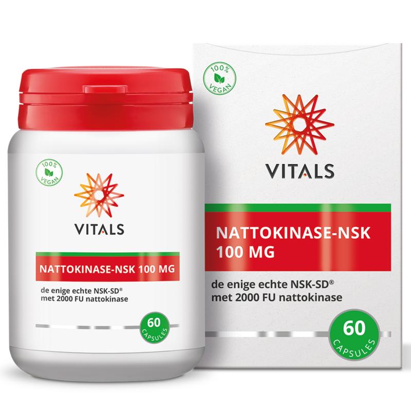 Vitals Nattokinase NSK 100mg Vitals Nattokinase NSK 100mg afbeelding