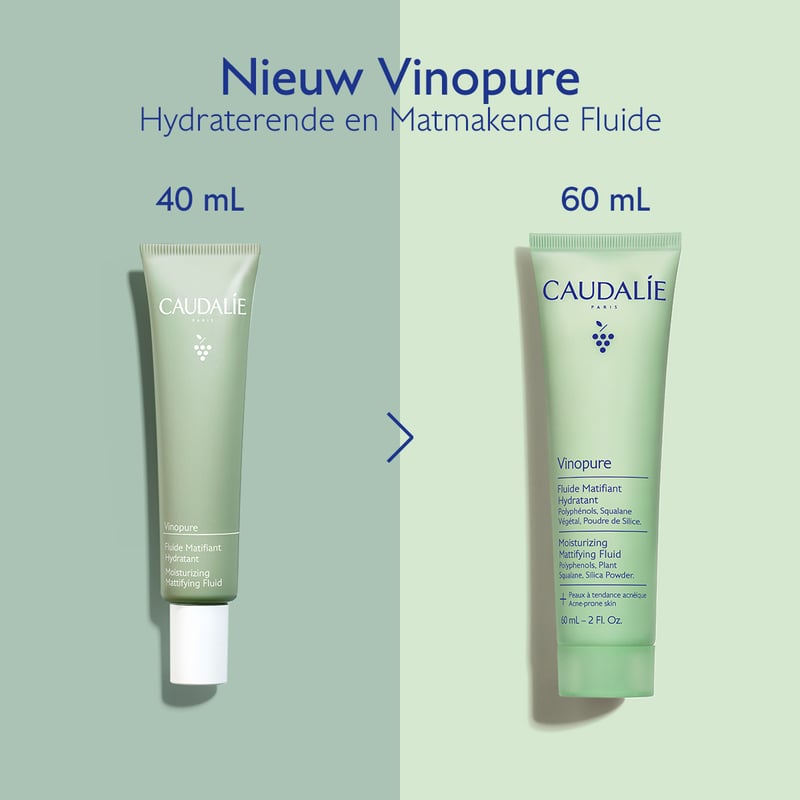 Caudalie Vinopure Hydraterende en Matmakende Fluide Caudalie Vinopure Hydraterende en Matmakende Fluide afbeelding