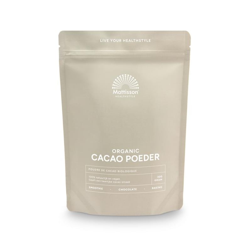 Mattisson Healthstyle Bio Cacao Poeder Mattisson Healthstyle Bio Cacao Poeder afbeelding