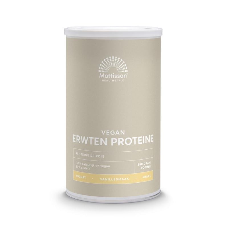 Mattisson Healthstyle Vegan Erwten Proteine Vanillesmaak Mattisson Healthstyle Vegan Erwten Proteine Vanillesmaak afbeelding
