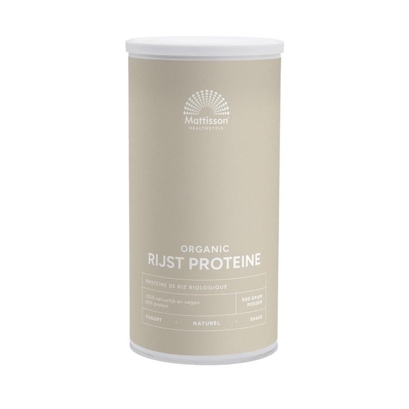 Mattisson Healthstyle Biologische Rijst Proteïne Naturel Mattisson Healthstyle Biologische Rijst Proteïne Naturel afbeelding