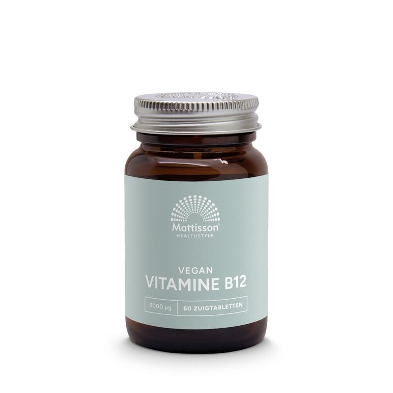 Mattisson Healthstyle Vegan Vitamine B12 5000 mcg Mattisson Healthstyle Vegan Vitamine B12 5000 mcg afbeelding
