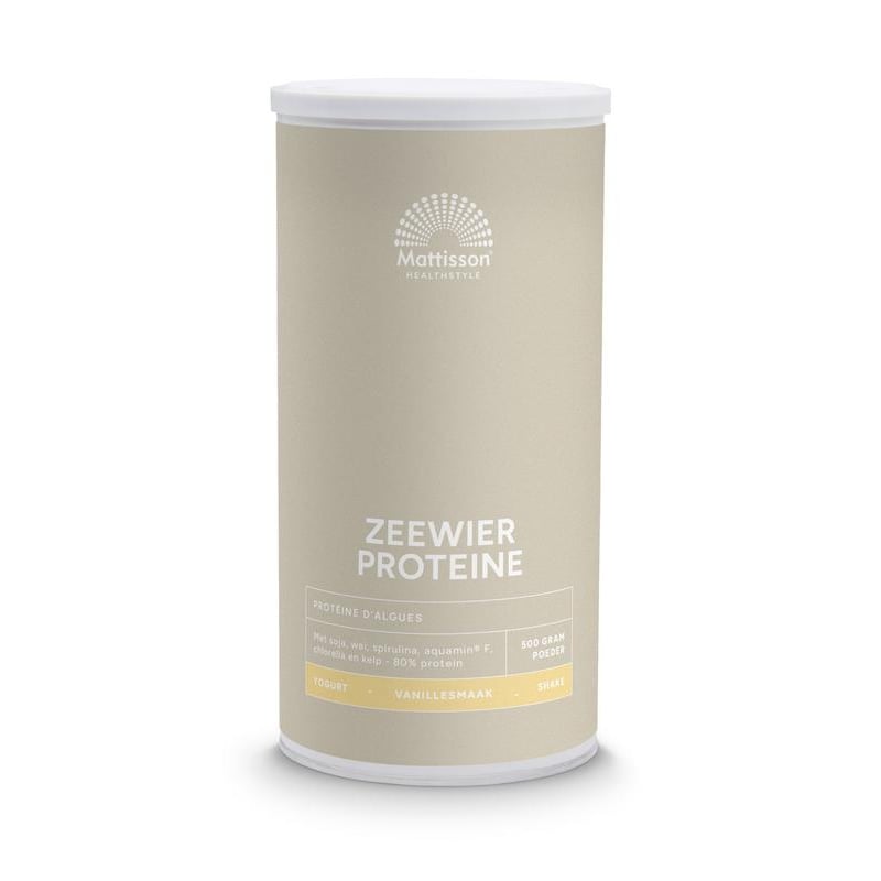 Mattisson Healthstyle Zeewier Proteine Vanillesmaak Mattisson Healthstyle Zeewier Proteine Vanillesmaak afbeelding