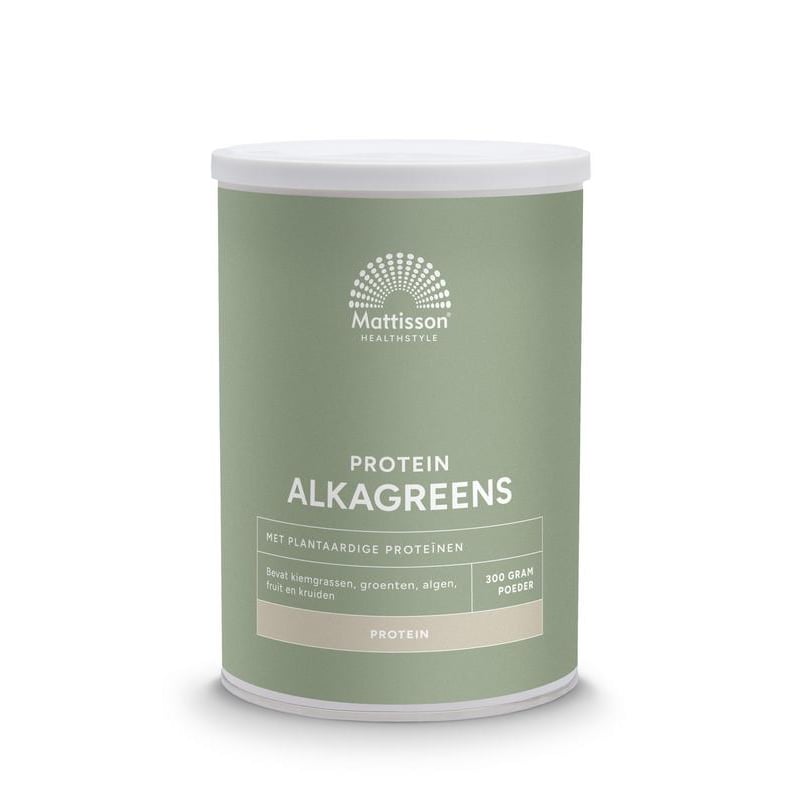 Mattisson Healthstyle Protein Alkagreens poeder Mattisson Healthstyle Protein Alkagreens poeder afbeelding