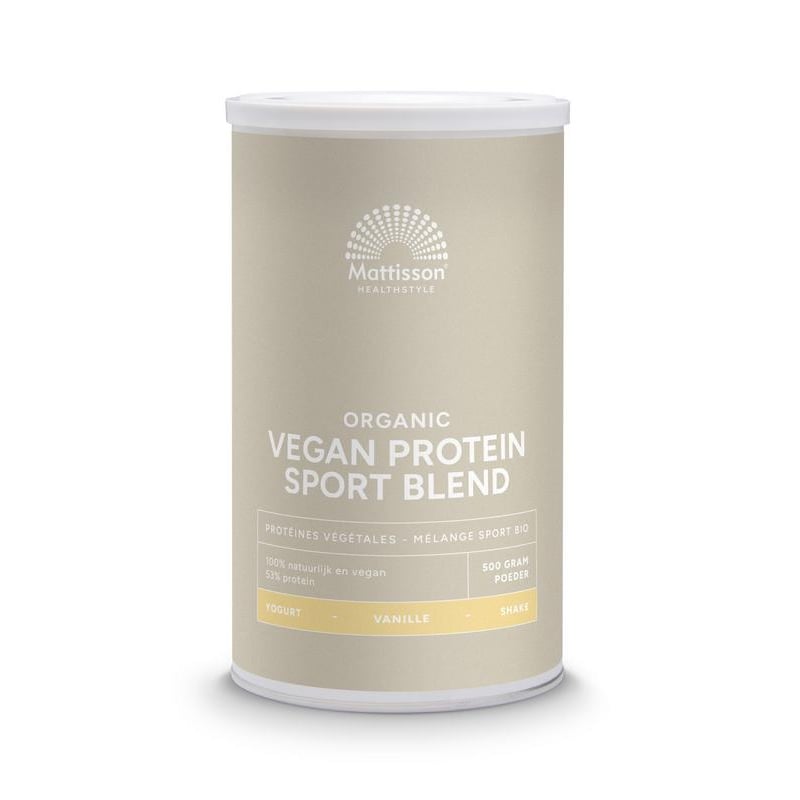 Mattisson Healthstyle Organic Sport Vegan Protein Blend Vanille Mattisson Healthstyle Organic Sport Vegan Protein Blend Vanille afbeelding
