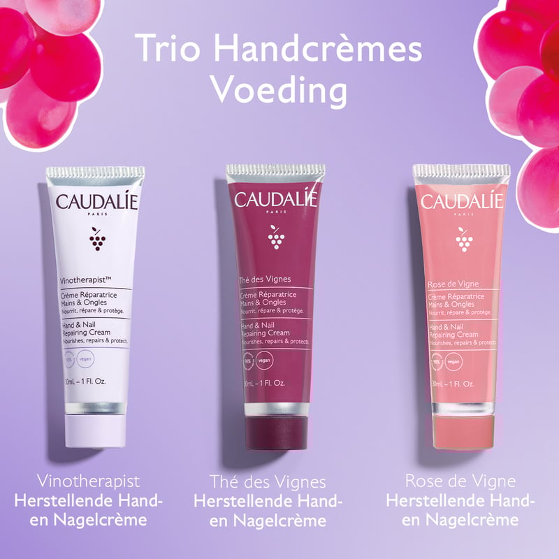 Caudalie Kerst set Trio Hand creme Caudalie Kerst set Trio Hand creme afbeelding