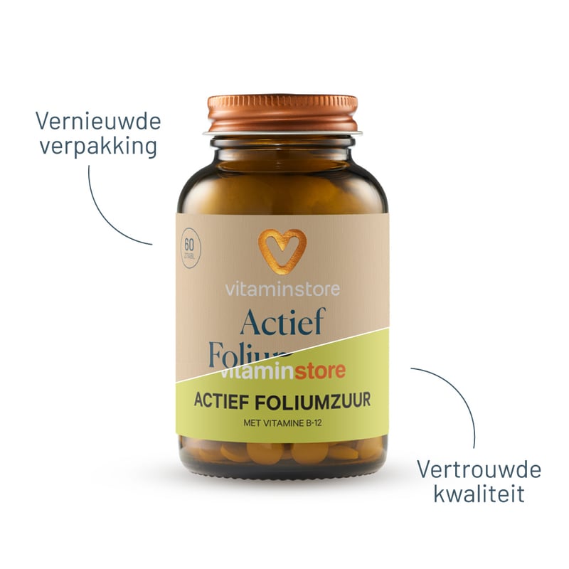 Vitaminstore Actief Foliumzuur (voorheen Folaat 400) Vitaminstore Actief Foliumzuur (voorheen Folaat 400) afbeelding