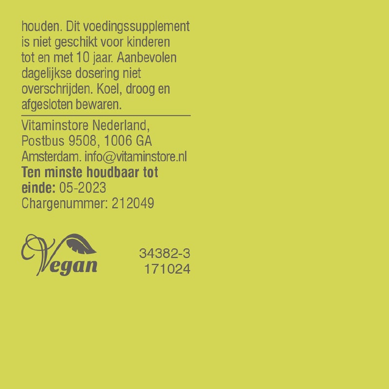 Vitaminstore Vegan D3 liquid 25mcg image