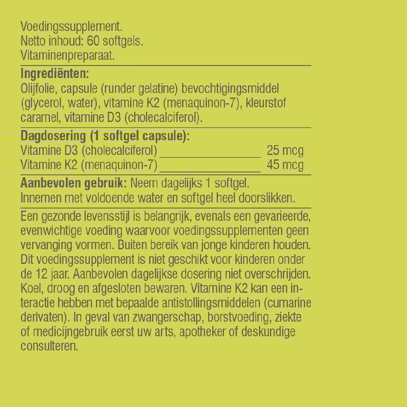 Vitaminstore Vitamine D3 & K2 afbeelding