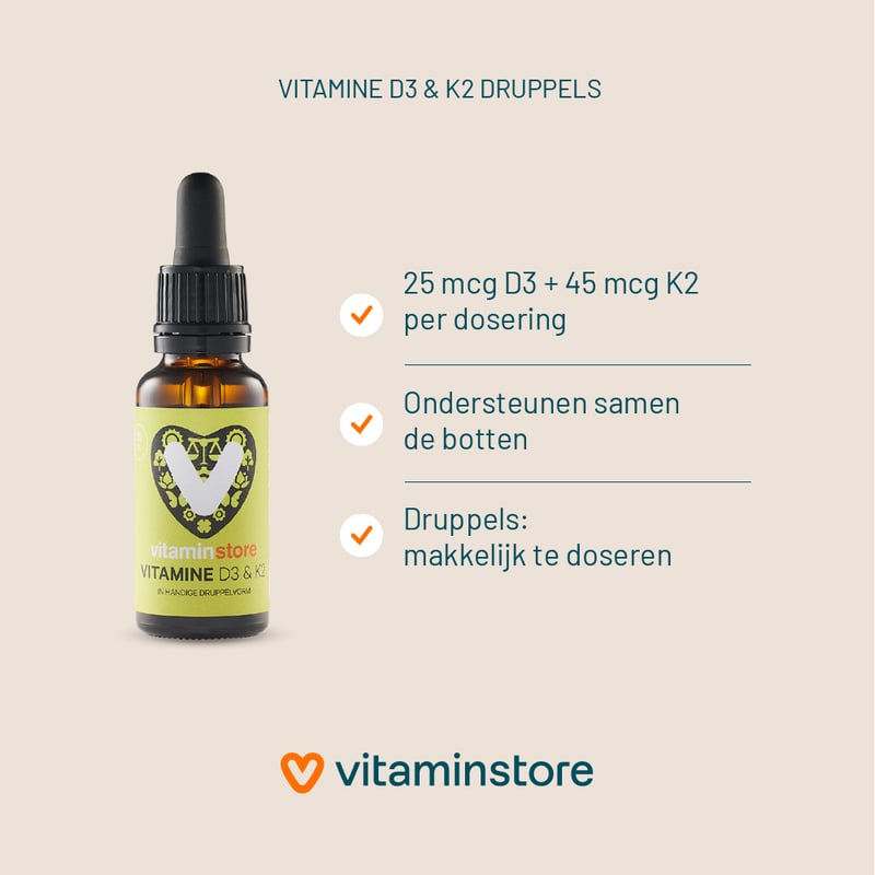 Vitaminstore Vitamin D3 & K2 Drops Vitaminstore Vitamin D3 & K2 Drops image