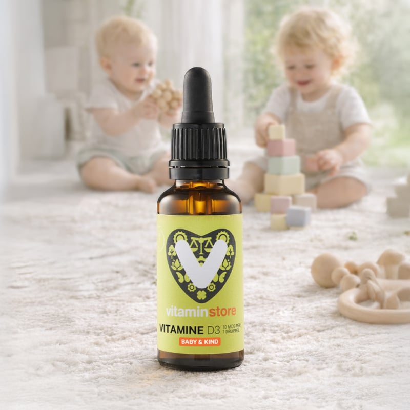 Vitaminstore Vitamine D3 vloeibaar 10 mcg (400 IE vitamine d druppels) afbeelding