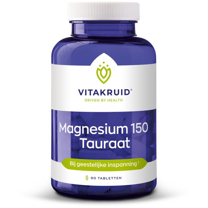 Vitakruid Magnesium 150 Tauraat met vitamine B6 (P-5-P) afbeelding