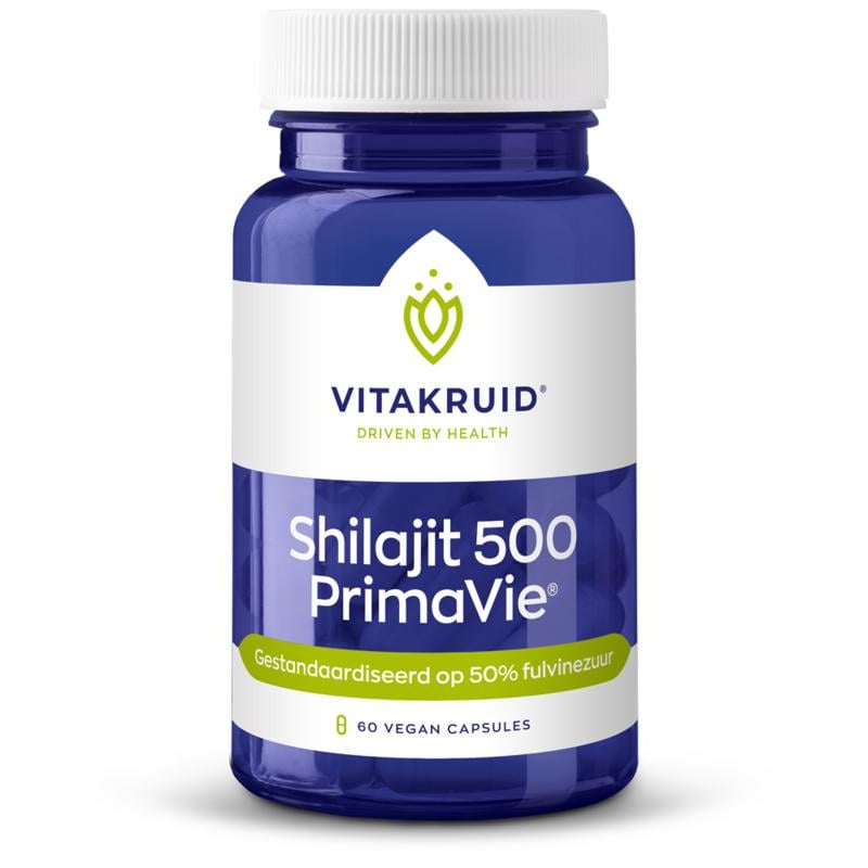 Vitakruid Shilajit 500mg PrimaVie 50% fulvinezuur afbeelding