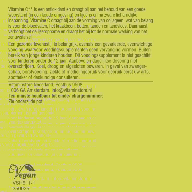 Vitaminstore Vitamin C1000 mg Vitaminstore Vitamin C1000 mg image