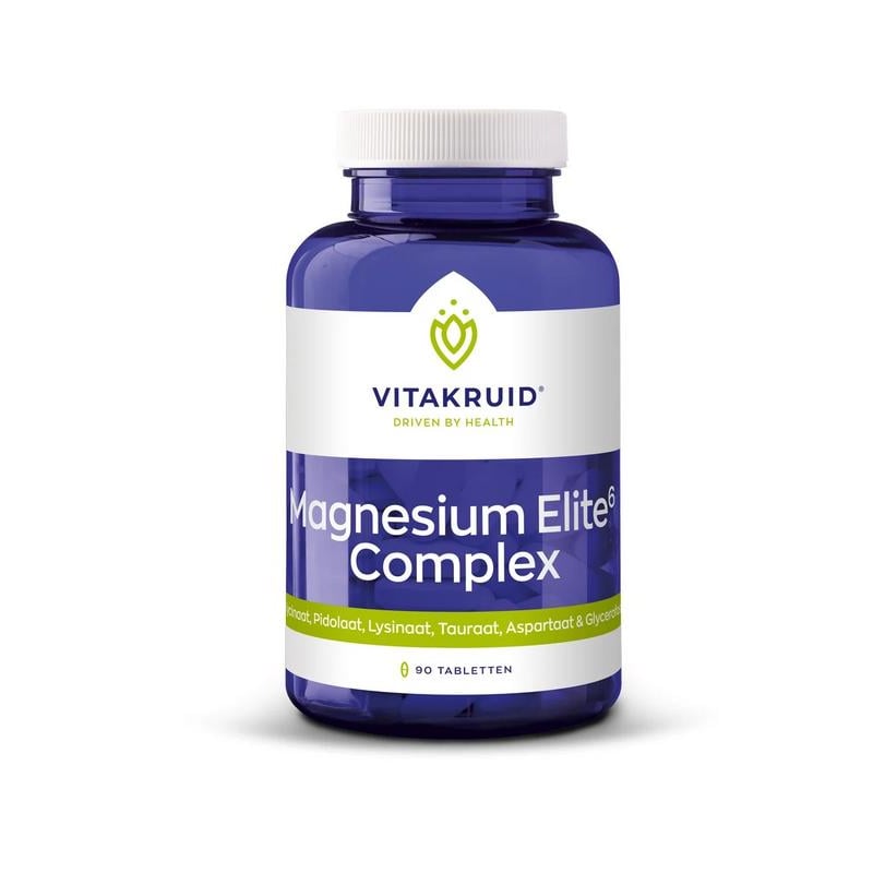 Vitakruid Magnesium Elite6 Complex oa lysinaat & pidolaat afbeelding