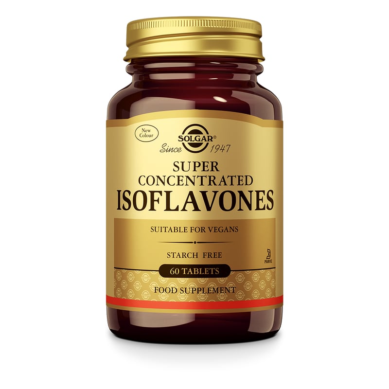 Solgar Vitamins Super Concentrated Isoflavones (soja isoflavonen, genisteine) Solgar Vitamins Super Concentrated Isoflavones (soja isoflavonen, genisteine) afbeelding