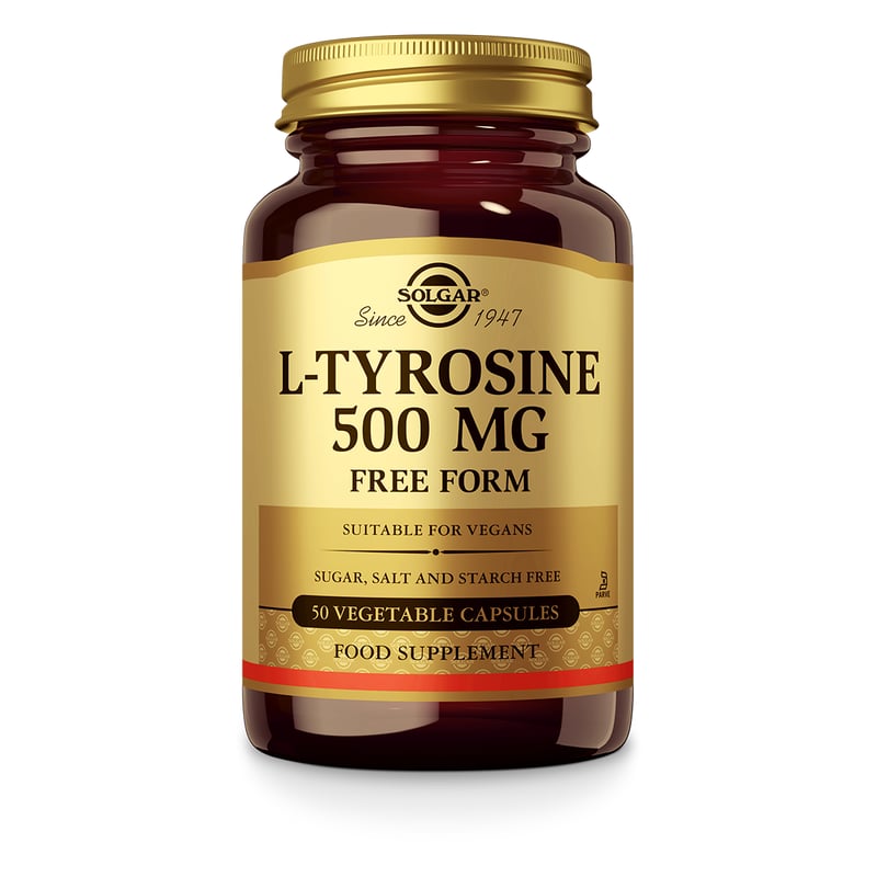 Solgar Vitamins L-Tyrosine 500 mg Solgar Vitamins L-Tyrosine 500 mg afbeelding