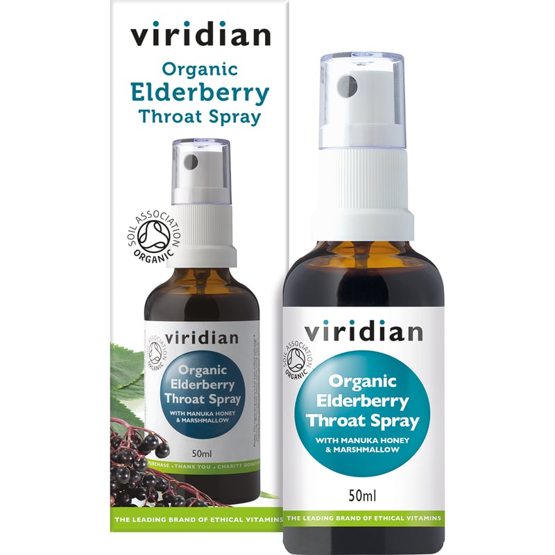Viridian Organic Elderberry Throat Spray afbeelding