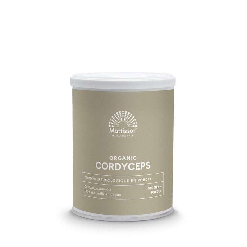 Mattisson Healthstyle Cordyceps powder - Cordyceps Sinensis Organic bio afbeelding