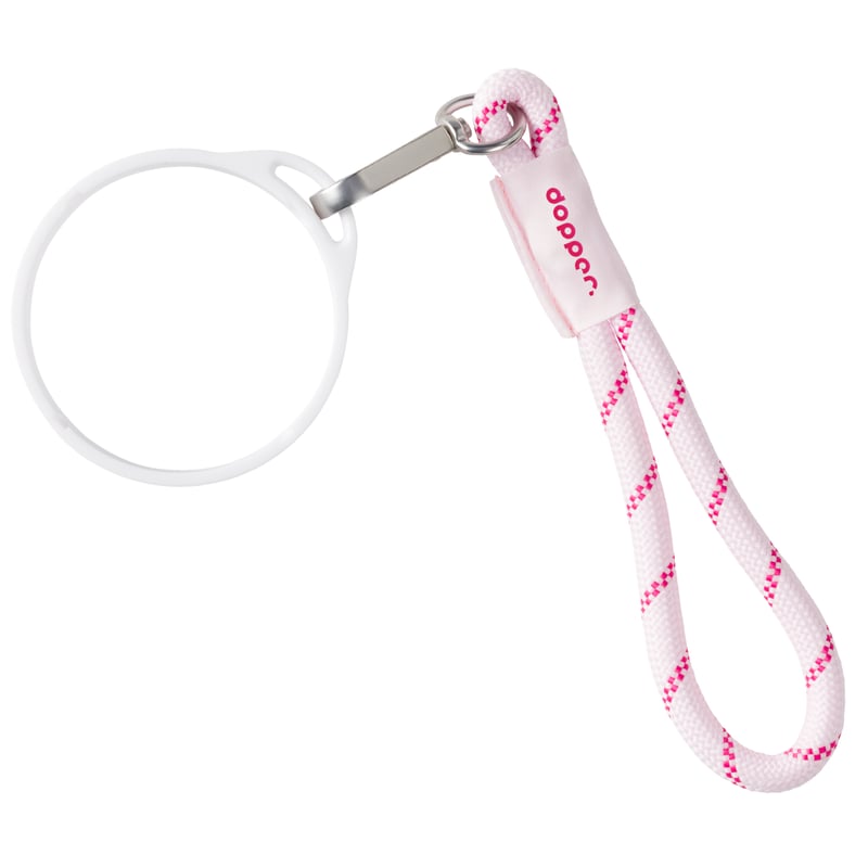 Dopper Wrist Cord - White Mug Ring - Cherry Pink afbeelding
