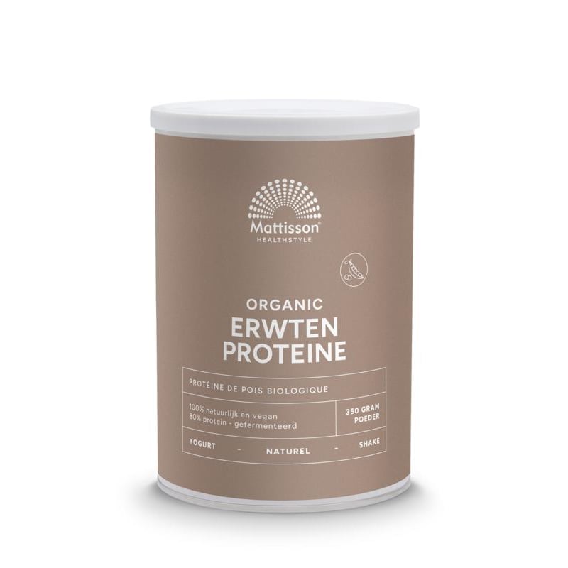 Mattisson Healthstyle Biologische Erwtenproteïne (80% eiwit) Mattisson Healthstyle Biologische Erwtenproteïne (80% eiwit) afbeelding