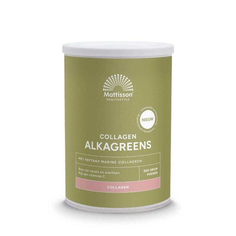 Mattisson Healthstyle Alkagreens poeder Collageen Mattisson Healthstyle Alkagreens poeder Collageen afbeelding