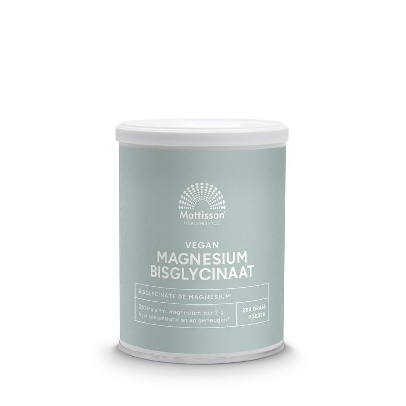 Mattisson Healthstyle Magnesium bisglycinate powder 11.4% elemental magnesium Mattisson Healthstyle Magnesium bisglycinate powder 11.4% elemental magnesium image