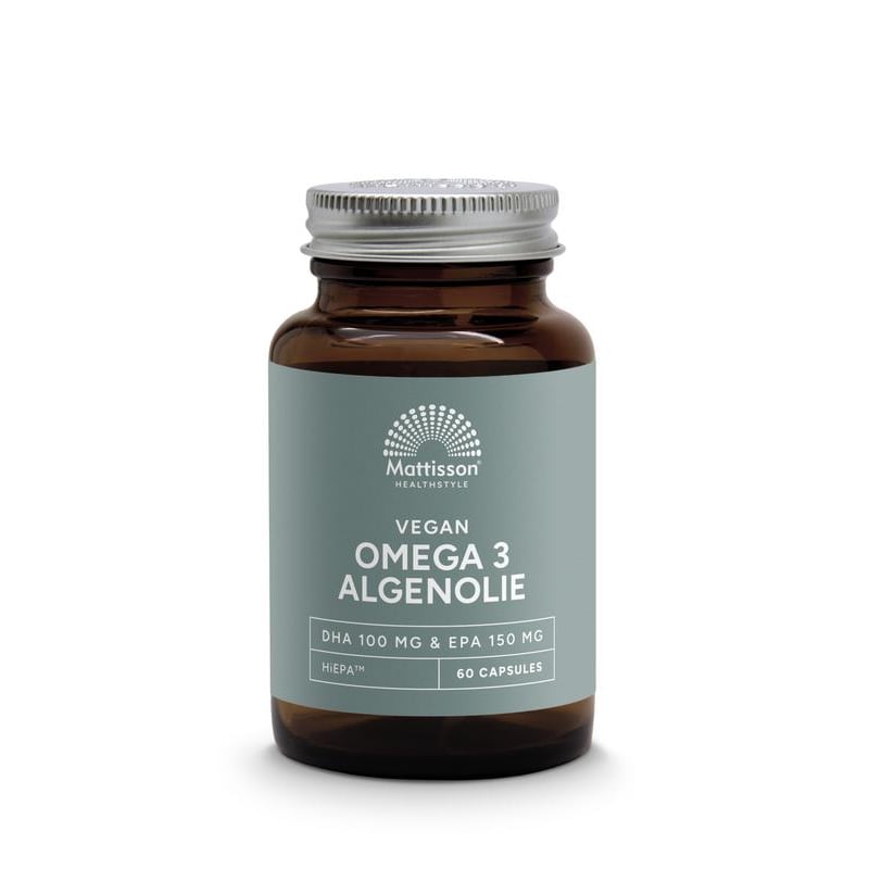 Mattisson Healthstyle Vegan Omega 3 Algenolie EPA 150mg & DHA 100mg afbeelding