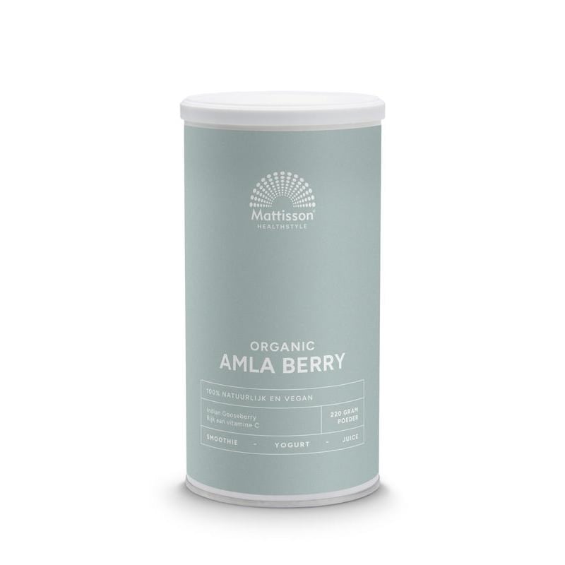 Mattisson Healthstyle Organic Amla Berry powder Mattisson Healthstyle Organic Amla Berry powder afbeelding