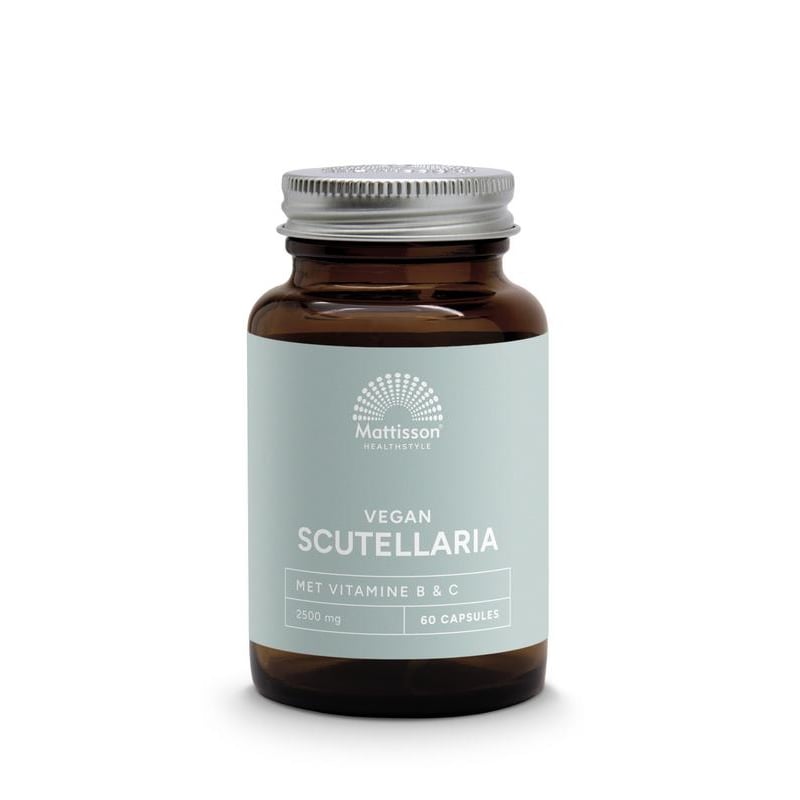 Mattisson Healthstyle Scutellaria 2500 mg met Vit B, C, Curcumine Vegan afbeelding