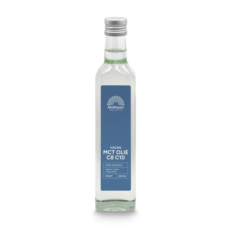 Mattisson Healthstyle MCT olie coconut blend 60% caprylic acid Mattisson Healthstyle MCT olie coconut blend 60% caprylic acid afbeelding