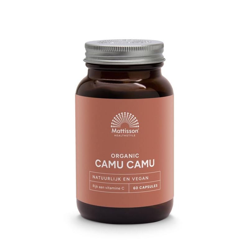 Mattisson Healthstyle Biologische camu camu 500mg Mattisson Healthstyle Biologische camu camu 500mg afbeelding