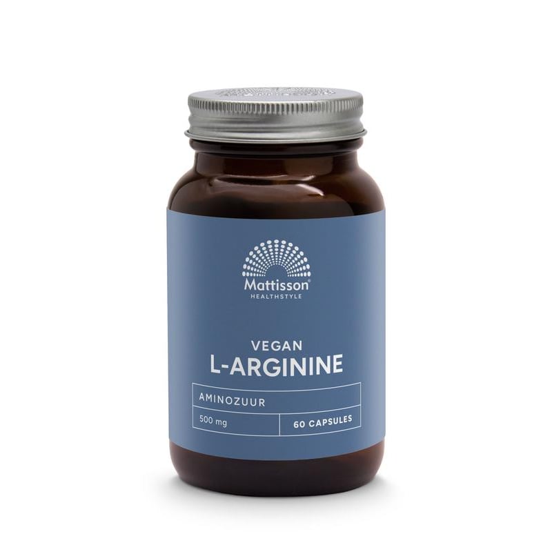 Mattisson Healthstyle L-Arginine 500mg Mattisson Healthstyle L-Arginine 500mg afbeelding