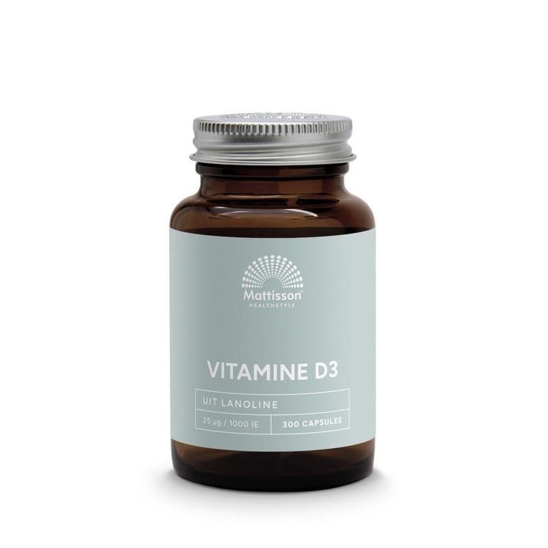 Mattisson Healthstyle Absolute Vitamine D3 25 mcg (1000 IE) Mattisson Healthstyle Absolute Vitamine D3 25 mcg (1000 IE) afbeelding