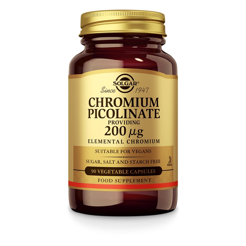Solgar Vitamins Chromium Picolinate 200 µg (chroom) Solgar Vitamins Chromium Picolinate 200 µg (chroom) afbeelding