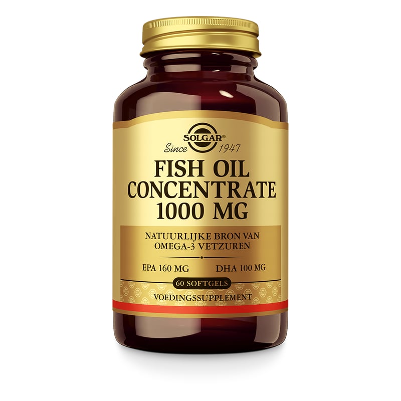 Solgar Vitamins Fish Oil Concentrate 1000 mg (visolie) Solgar Vitamins Fish Oil Concentrate 1000 mg (visolie) afbeelding