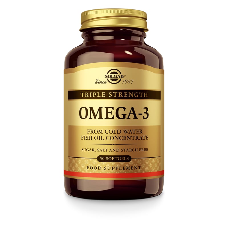 Solgar Vitamins Omega-3 Triple Strength (visolie) Solgar Vitamins Omega-3 Triple Strength (visolie) afbeelding