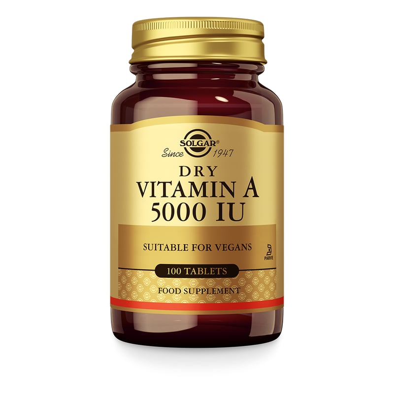Solgar Vitamins Vitamin A 5000 IU (vitamine A) Solgar Vitamins Vitamin A 5000 IU (vitamine A) afbeelding