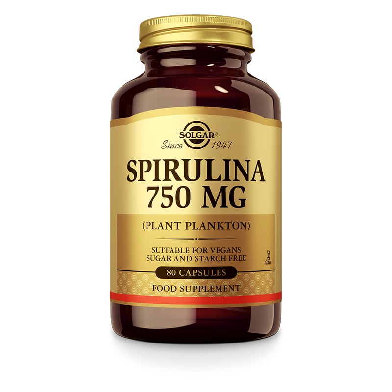Solgar Vitamins Spirulina 750 mg Solgar Vitamins Spirulina 750 mg afbeelding