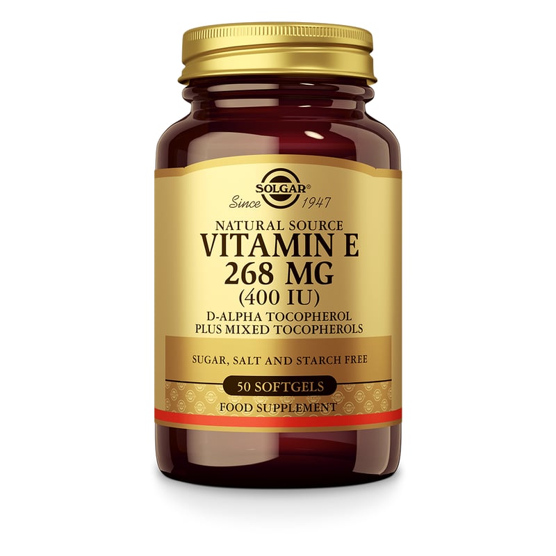 Solgar Vitamins Vitamin E 268 mg/400 IU Complex (natuurlijk vitamine E) Solgar Vitamins Vitamin E 268 mg/400 IU Complex (natuurlijk vitamine E) afbeelding