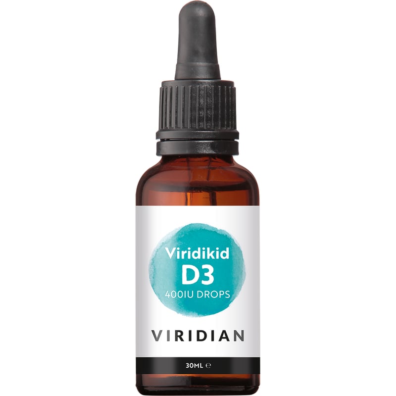 Viridian ViridiKid™ (Vegan) Vitamin D3 400 IU (10µg) Viridian ViridiKid™ (Vegan) Vitamin D3 400 IU (10µg) image