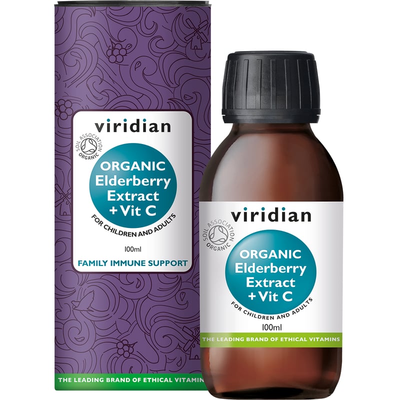 Viridian Organic Elderberry Extract with Vitamin C Viridian Organic Elderberry Extract with Vitamin C image