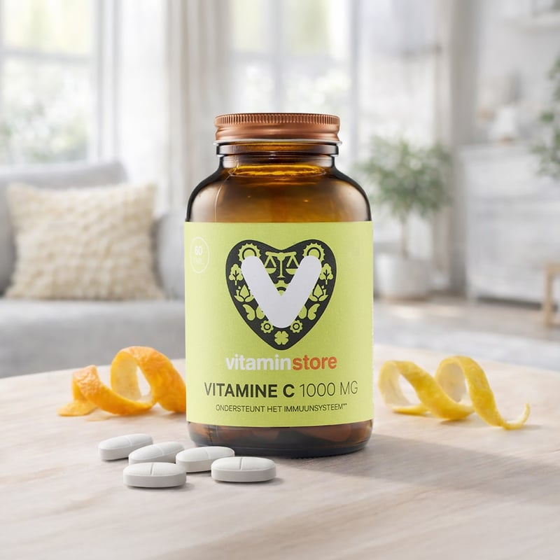 Vitaminstore Vitamine C1000 mg Vitaminstore Vitamine C1000 mg afbeelding