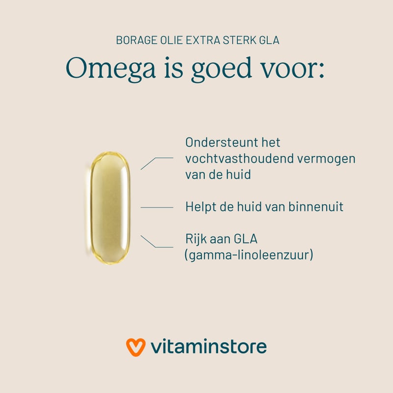 Vitaminstore Borage Olie Extra Sterk GLA (voorheen Zuiver GLA) afbeelding