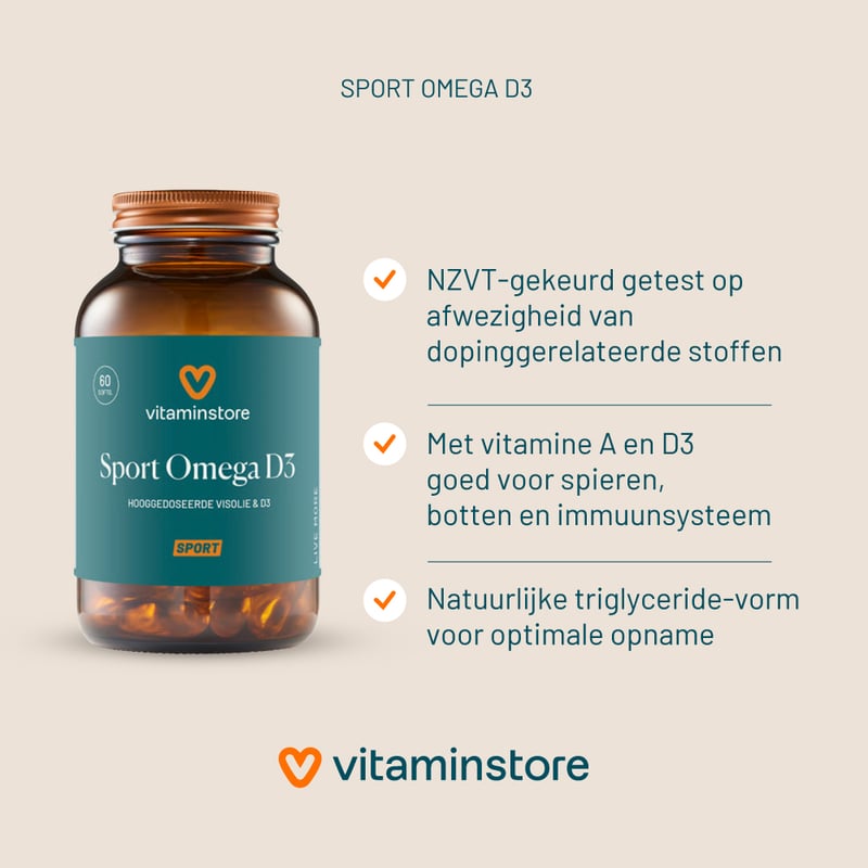 Vitaminstore Sport Omega D3 (NZVT-geprüft) Vitaminstore Sport Omega D3 (NZVT-geprüft) Abbildung