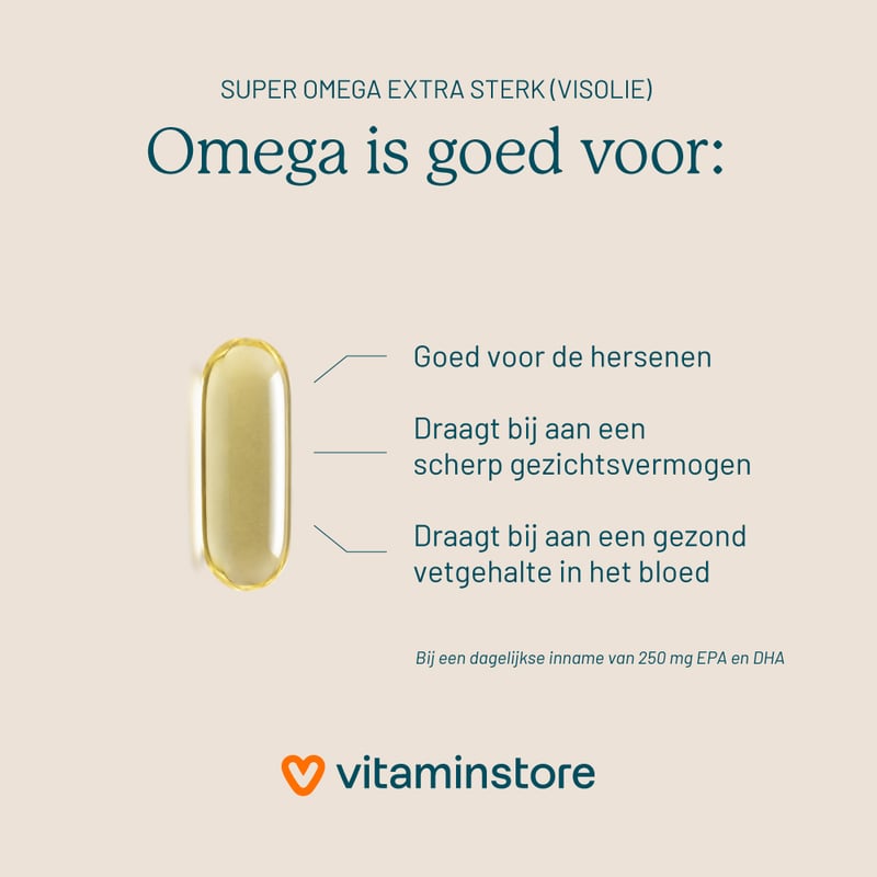 Vitaminstore Super Omega Extra Sterk (visolie) Vitaminstore Super Omega Extra Sterk (visolie) afbeelding