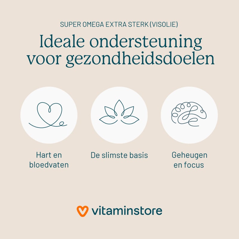 Vitaminstore Super Omega Extra Sterk (visolie) Vitaminstore Super Omega Extra Sterk (visolie) afbeelding