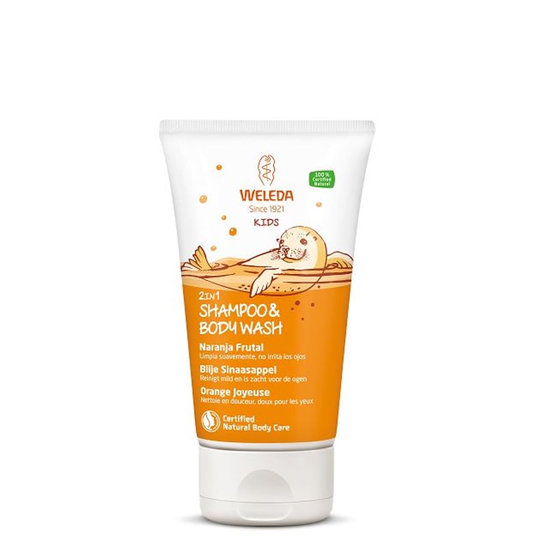 Weleda natuurcosmetica Kids 2 in 1 Shampoo & Bodywash Blije Sinaasappel Weleda natuurcosmetica Kids 2 in 1 Shampoo & Bodywash Blije Sinaasappel afbeelding